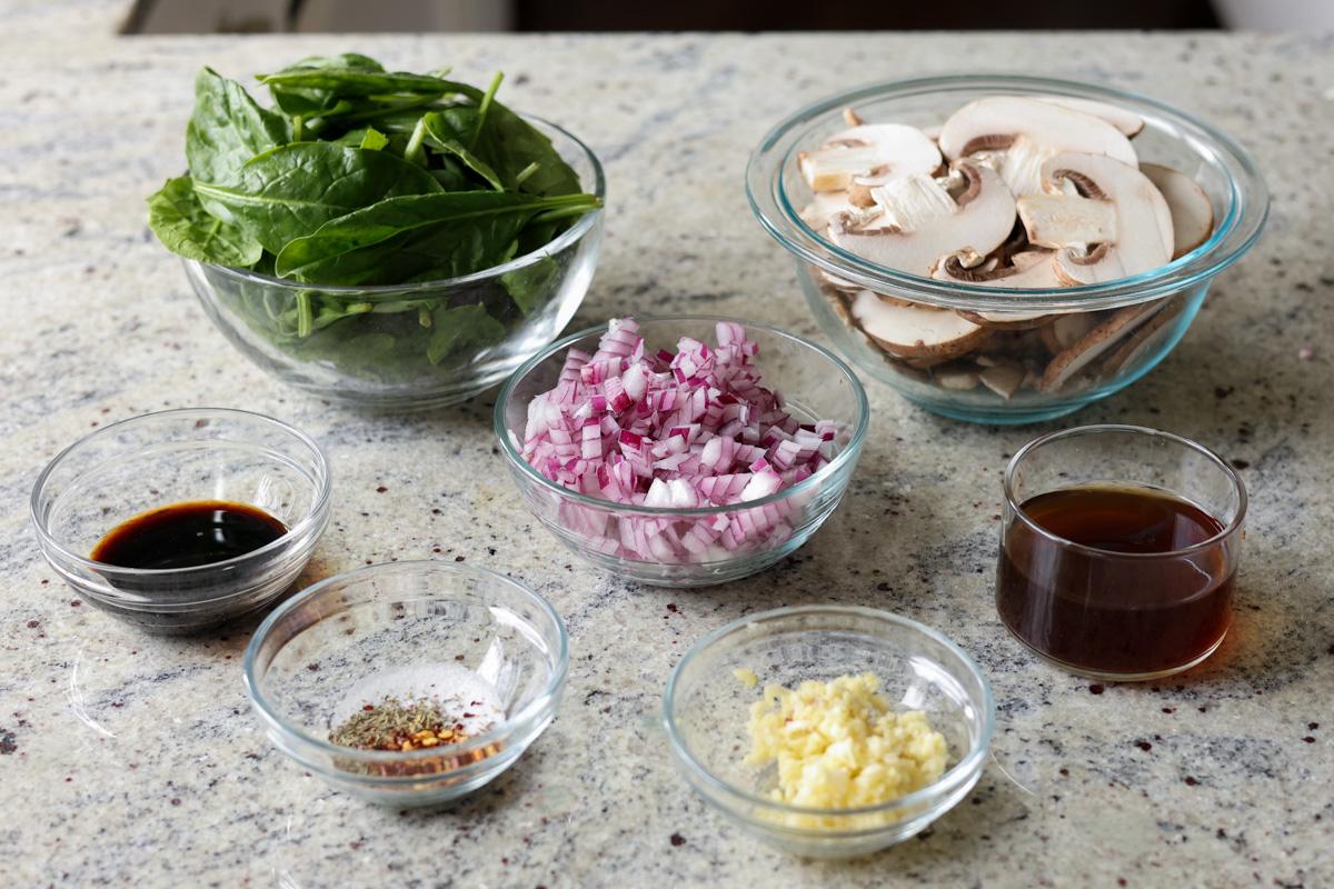 spinach mushroom potato filling ingredients