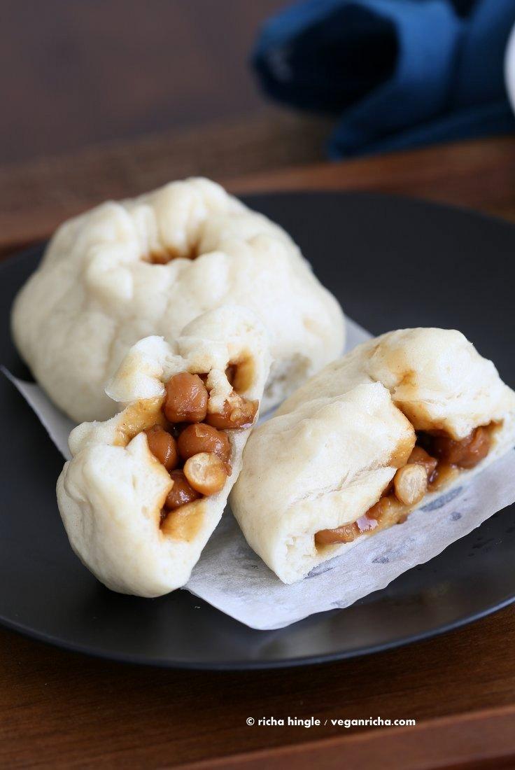 Teriyaki chickpea Bao steamed bun | Pitzn