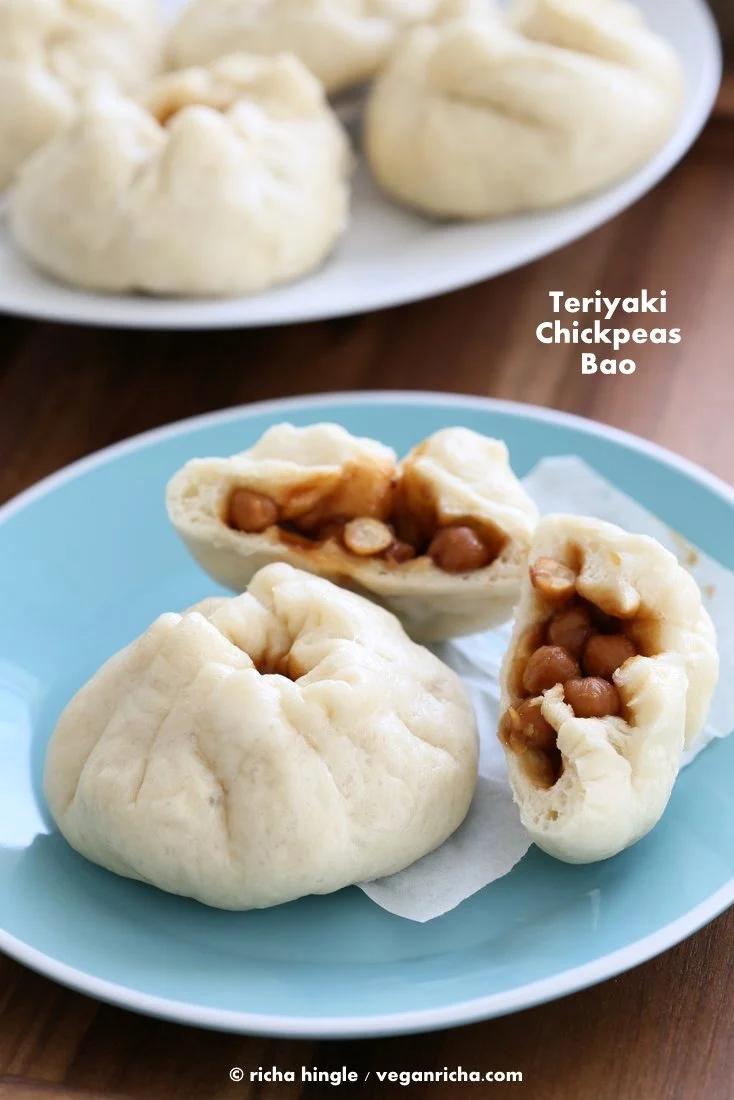 Teriyaki Chickpeas Bao /Baozi Steamed Buns