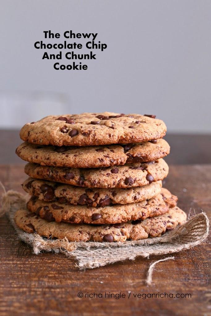 The Ultimate Giant Vegan Chocolate Chip & Chunk Cookies. Recipe