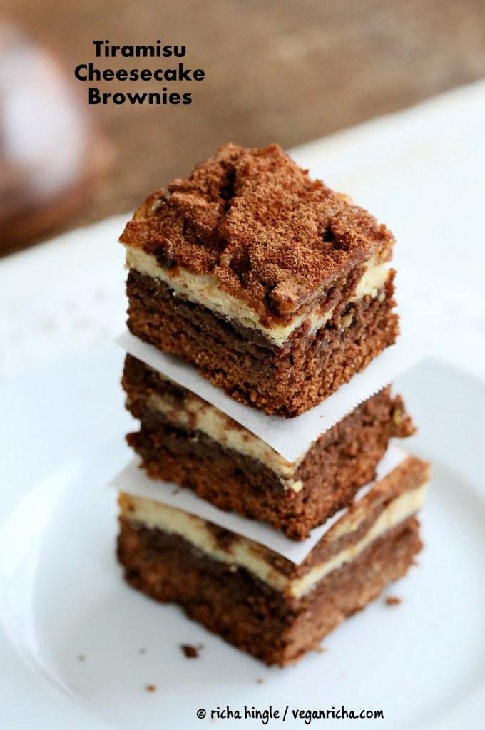 Tiramisu Cheesecake Brownies. Glutenfree Vegan Nutfree Recipe