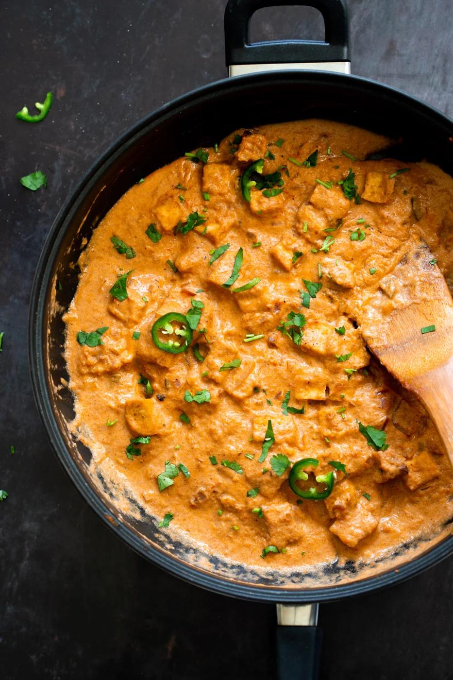 Vegan Tofu Amritsari Masala – Tofu in Smoky Spicy Tomato Cream Sauce