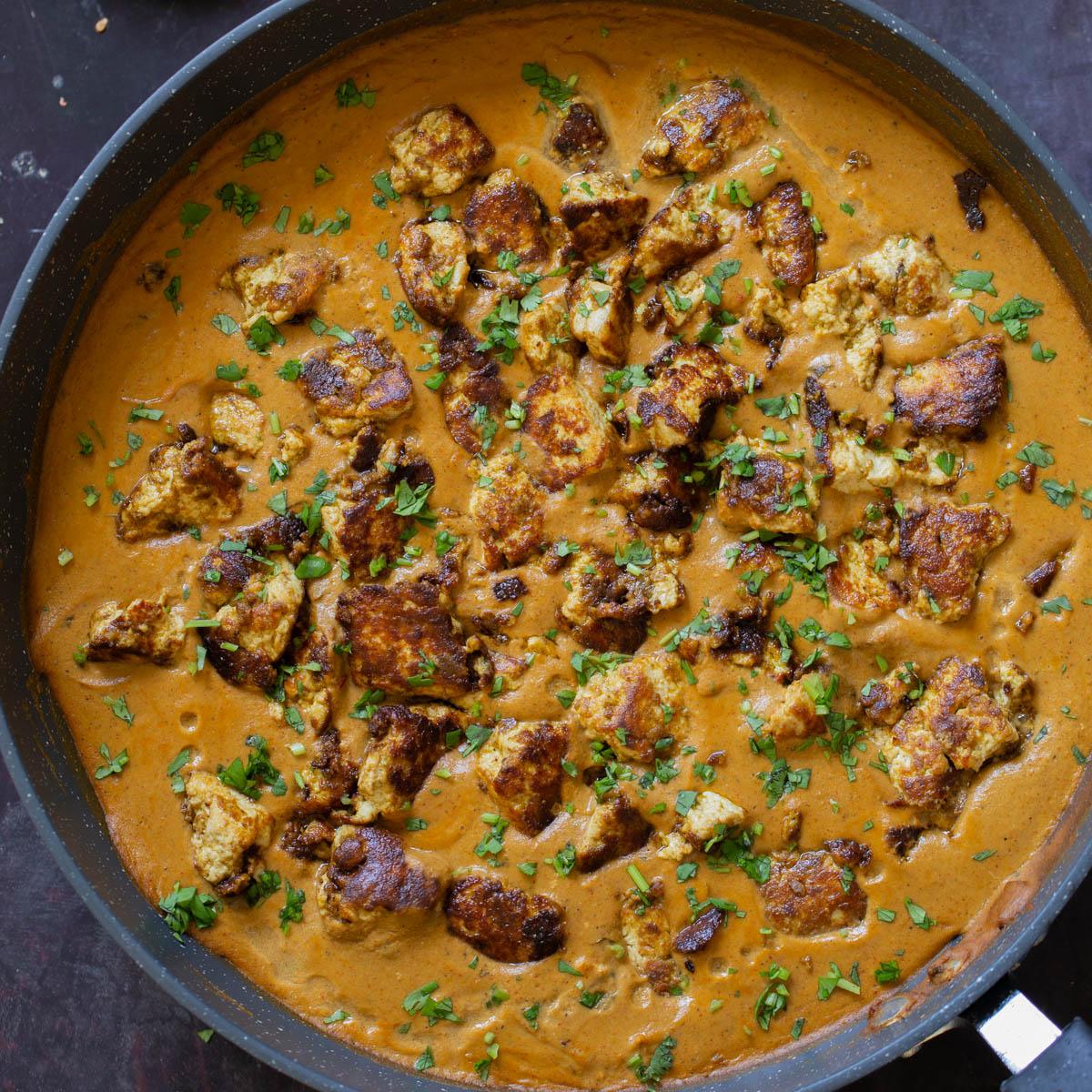 Tofu Barra – North Indian Silky Onion Curry (Vegan Chicken Barra)