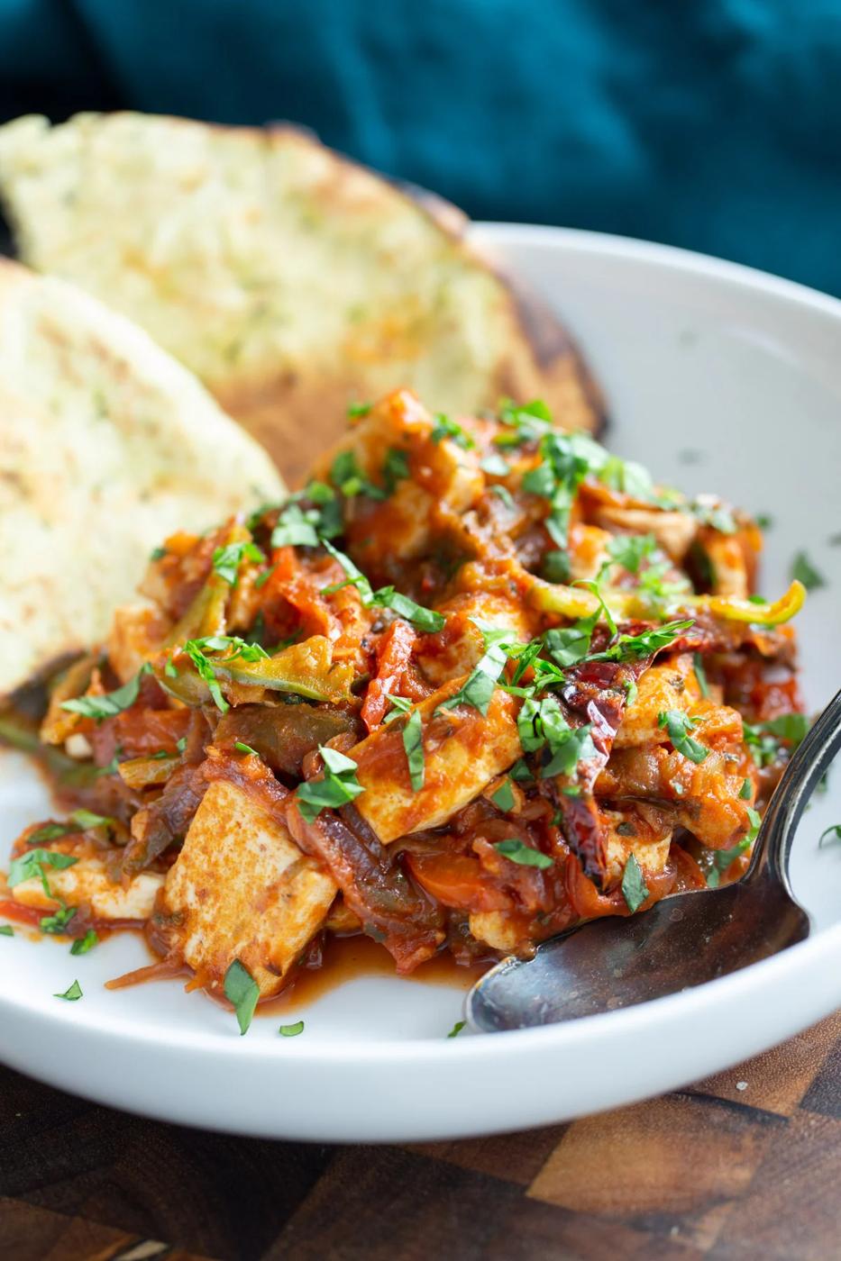 Tofu Jalfrezi (Indian Smoky Tofu Bell Pepper Tomato stir fry)