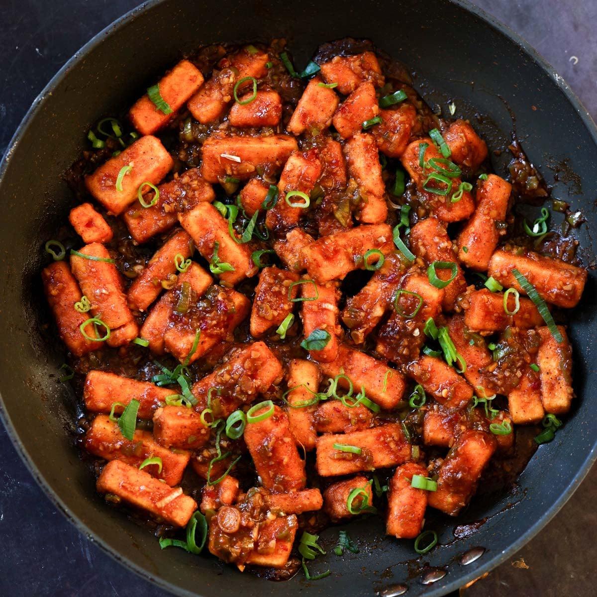 Indo-Chinese Crispy Tofu Manchurian (1-pan, 30 minutes)