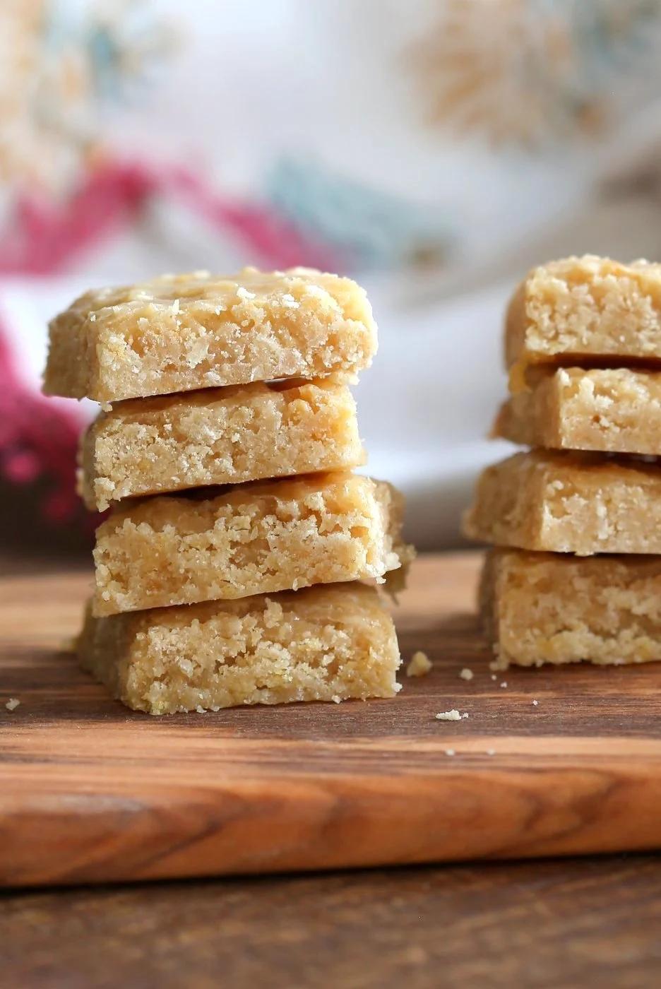 Vegan 7 Cup Burfi - Diwali Sweet with Chickpea flour and Coconut veganized with almond milk and oil. Easy Traditional Indian Sweet 7 cup cake for Diwali or other festivals. Vegan Gluten-free Soy-free Recipe. Nut-free option