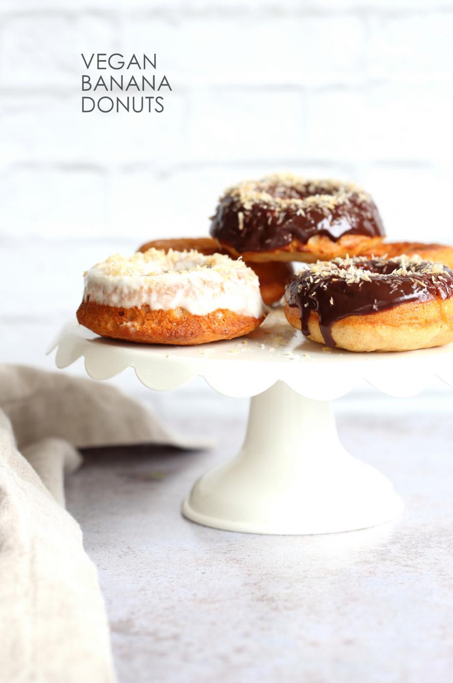 Vegan Banana Donuts Recipe – Baked Banana Bread Donut