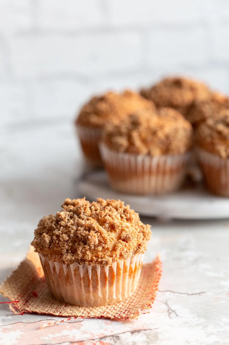 Vegan Banana Muffins with Streusel