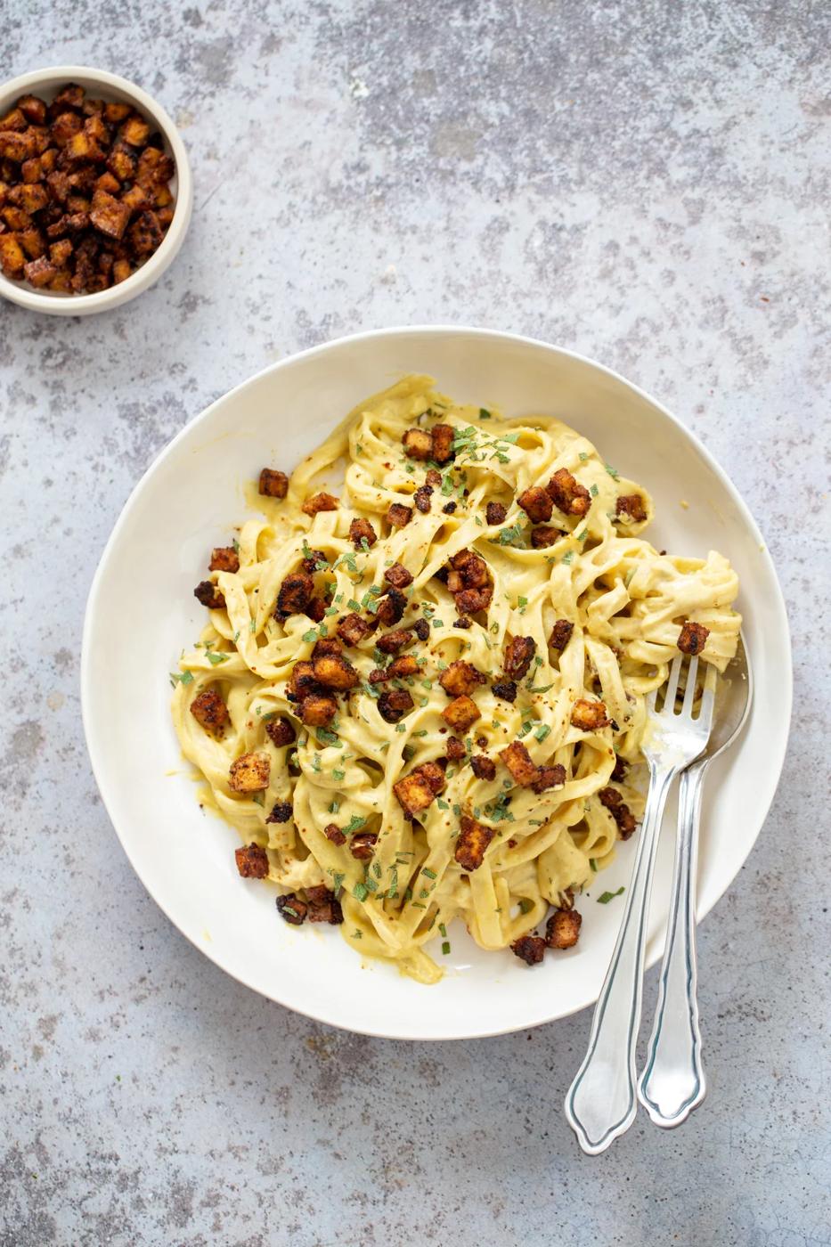 Vegan Butternut Squash Carbonara