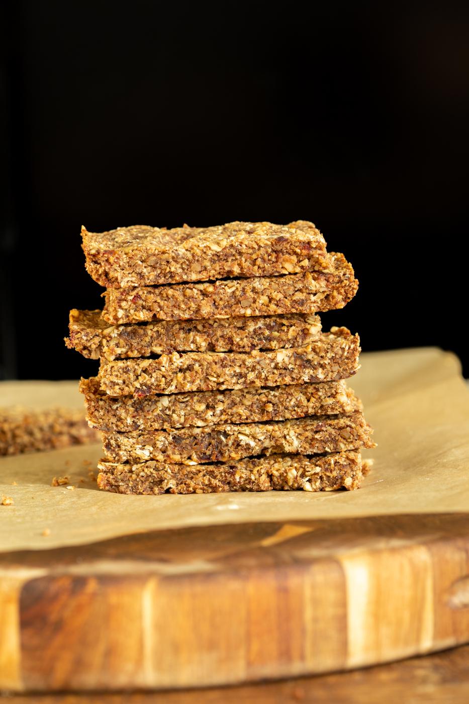 Vegan Caramelized Banana Granola Bars
