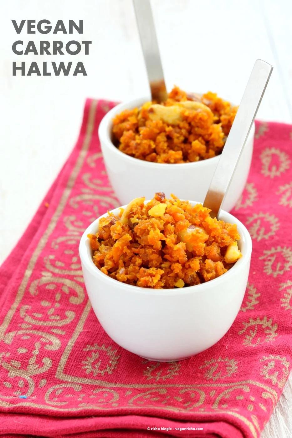 Vegan Carrot Halwa Gajar Halwa Recipe