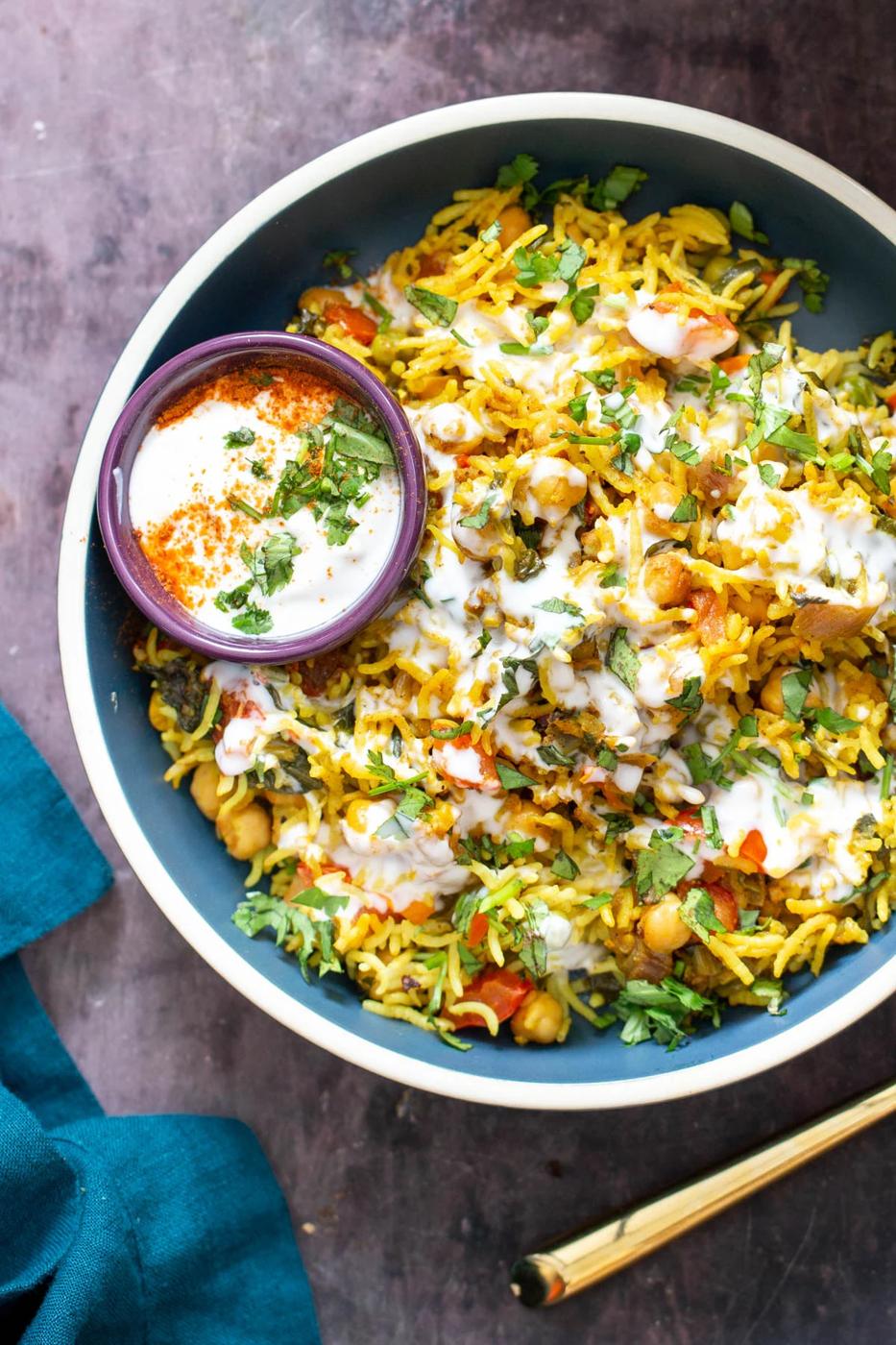 Vegan Baked Chana Pulao – Spiced Chickpea Rice Casserole