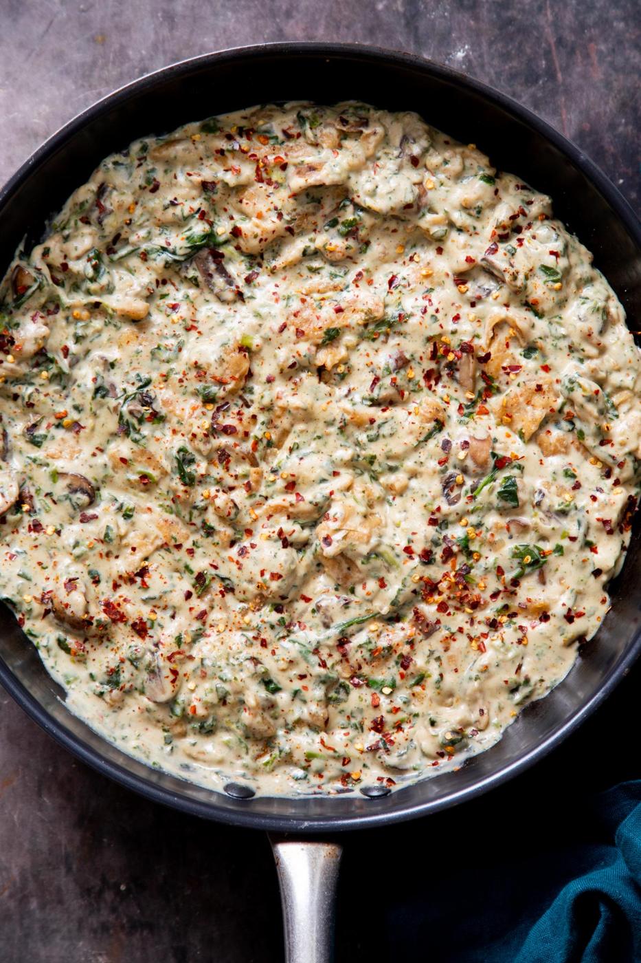 Vegan Chicken Florentine