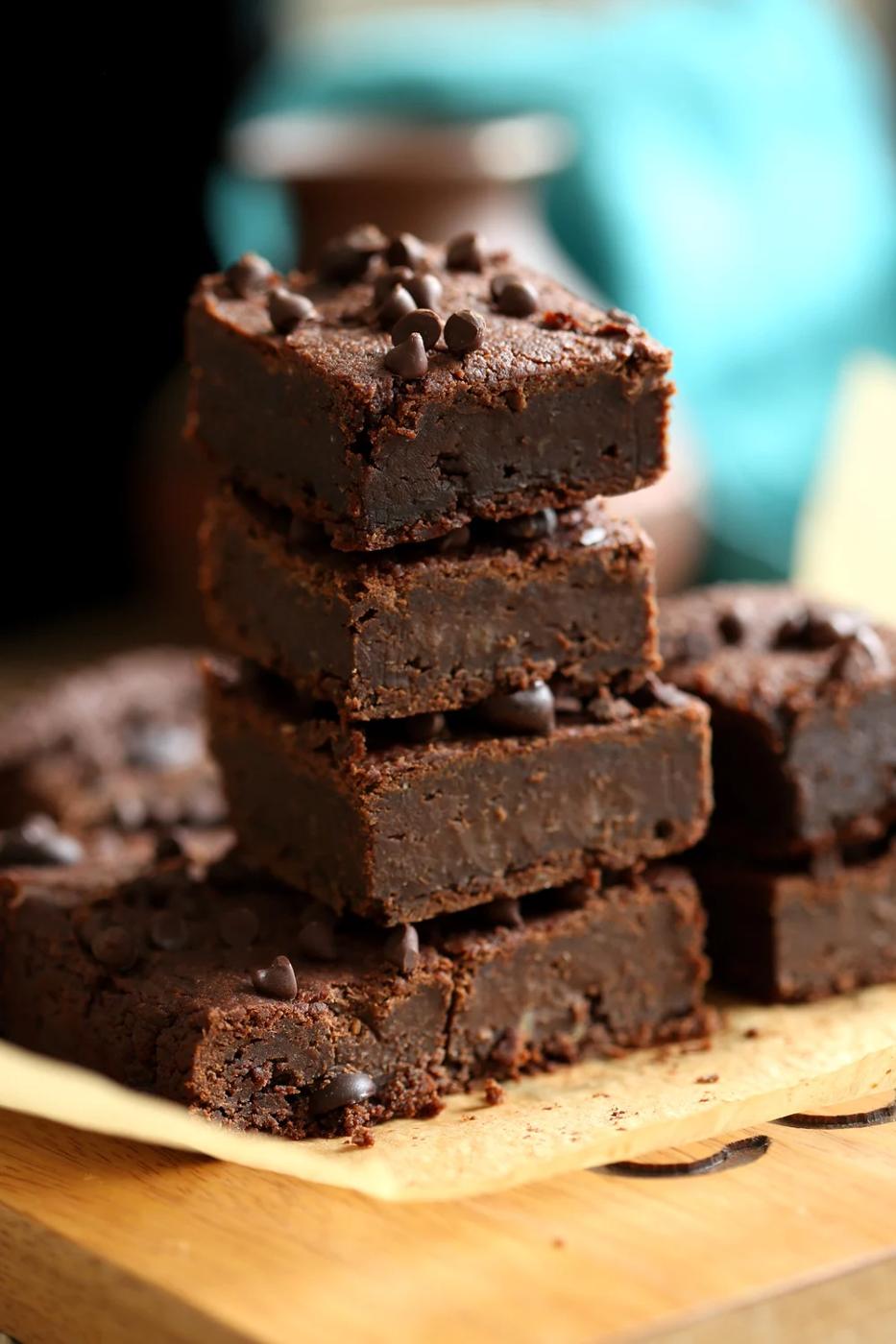 Vegan Chickpea Brownies Grain-free GF