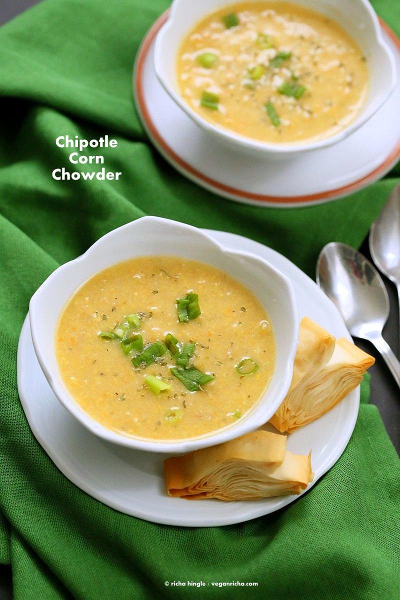 Vegan Chipotle Corn Chowder – Cook The Pantry Book Review