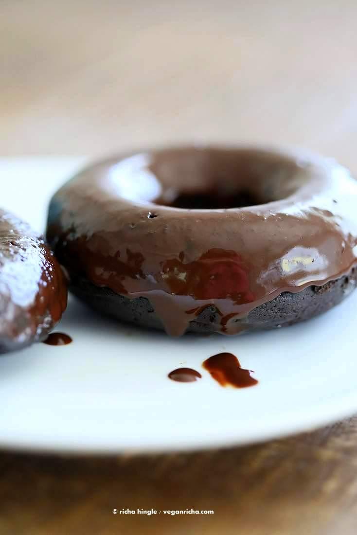 Vegan Chocolate Cake Mix Doughnuts