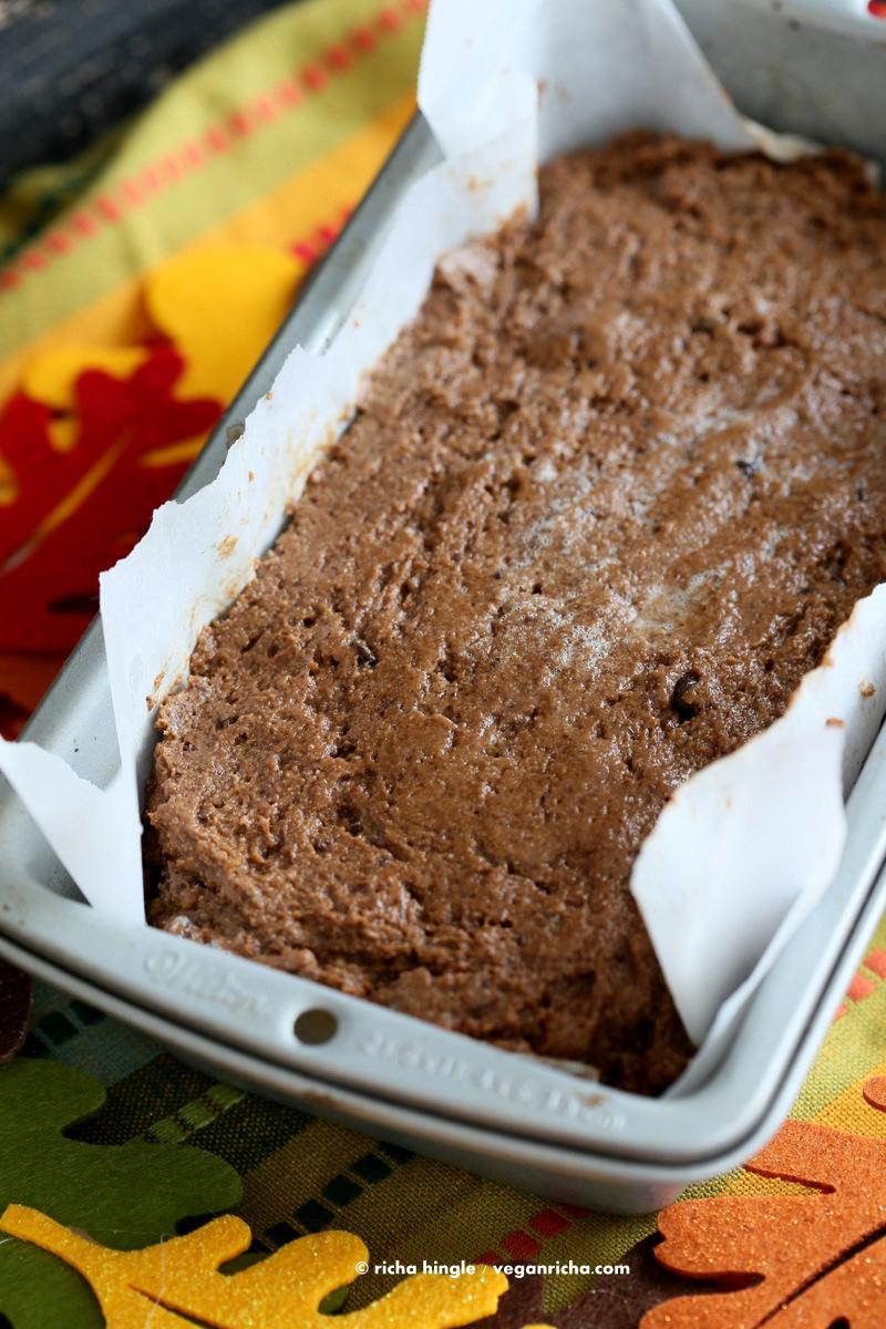 Vegan Chocolate Pumpkin Cake Mix is a perfect gift in a jar. Just add pumpkin & non dairy milk and bake. Spiced, Moist, delicious. One Bowl Pumpkin Chocolate Bread or Cake.| Pitzn