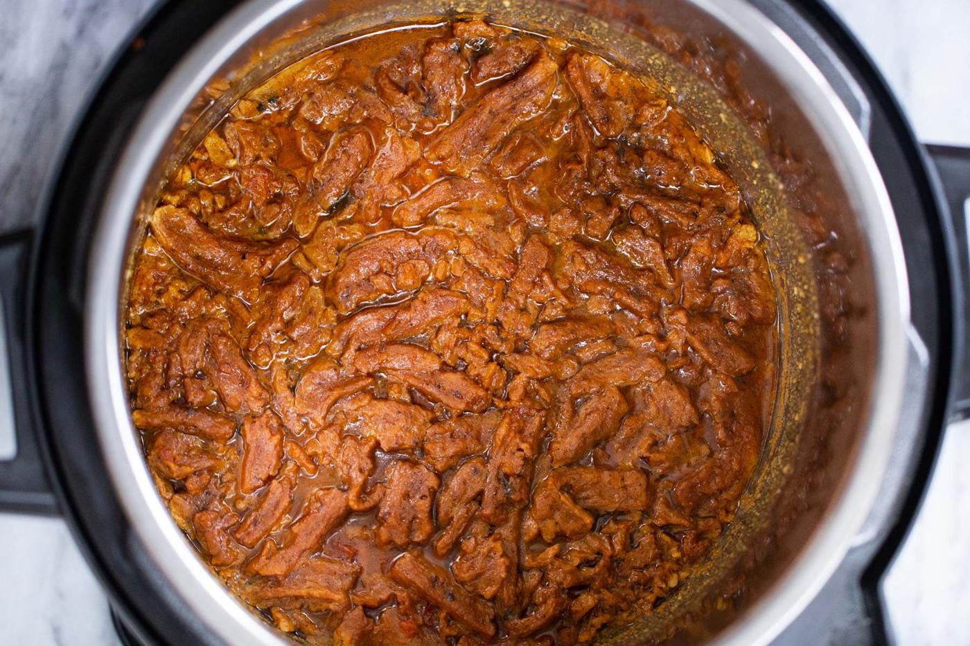 vegan Instant Pot Soycurl Curry