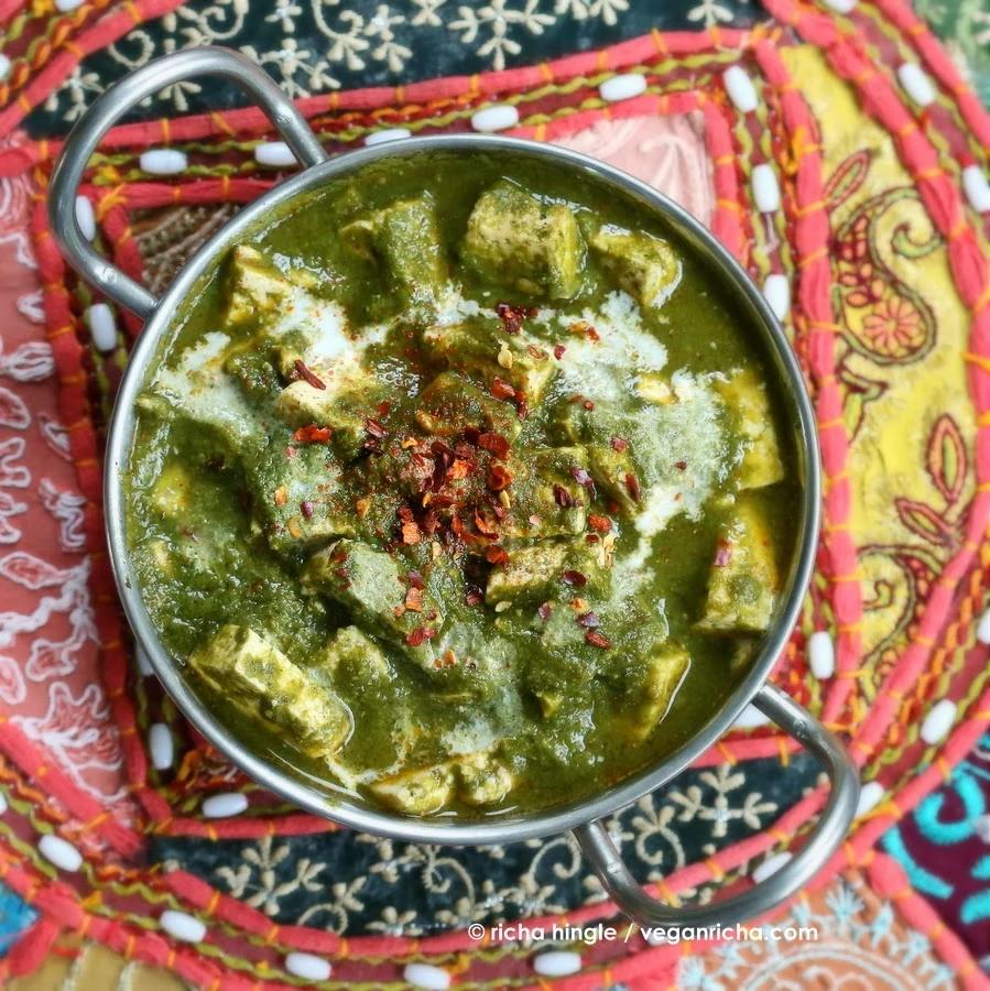 Vegan Palak Tofu Paneer | Pitzn