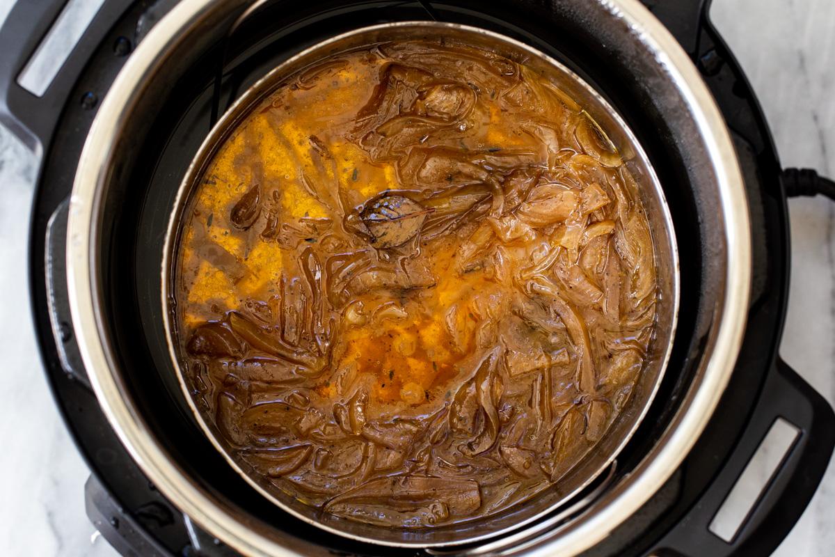 caramelized onions in an Instant Pot