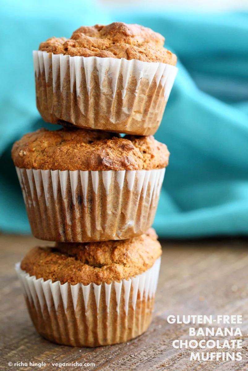 Vegan Gluten free Banana Muffins