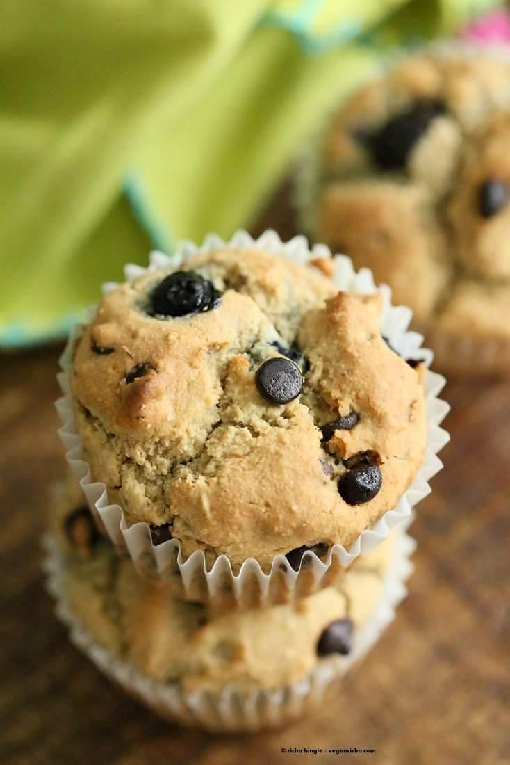 Gluten free Blueberry Chocolate Chip Muffins | Pitzn