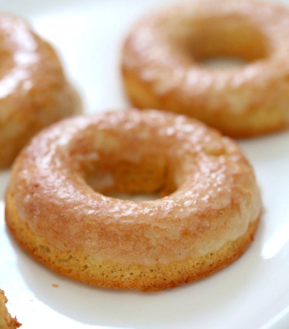 Vegan Gluten-free Lemon Donuts. These baked gluten free doughnuts are amazingly soft. They are grain-free, Easy, Zesty. Use lemon or lime. Baked Gluten-free Doughnuts. Vegan Glutenfree Grainfree Soyfree Recipe. Can be nutfree. VeganRicha.com