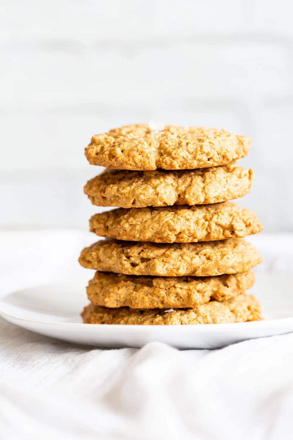 Vegan Gluten free Tahini Oatmeal Cookies