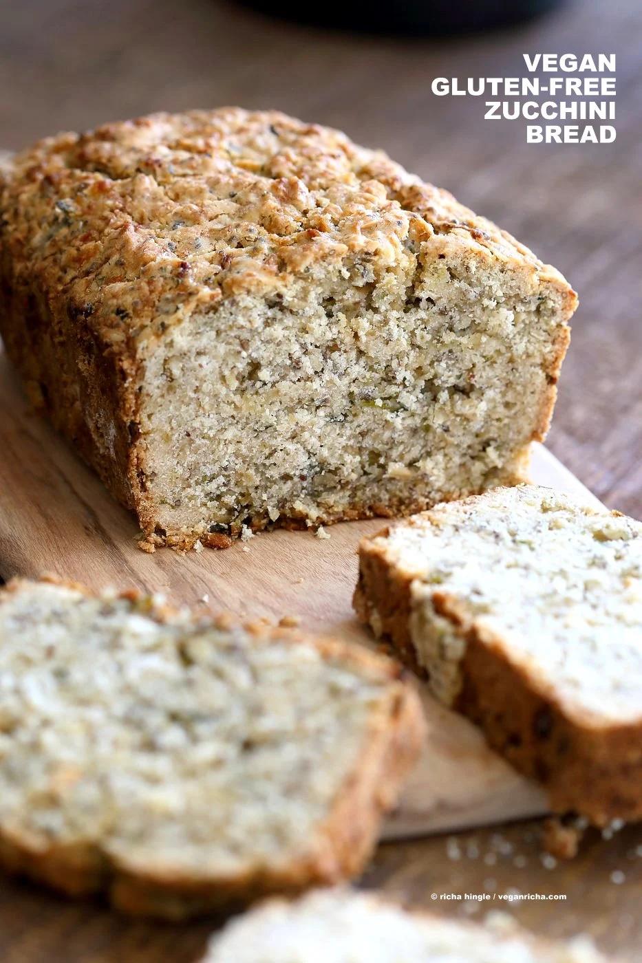 Vegan Gluten free Zucchini Bread Recipe