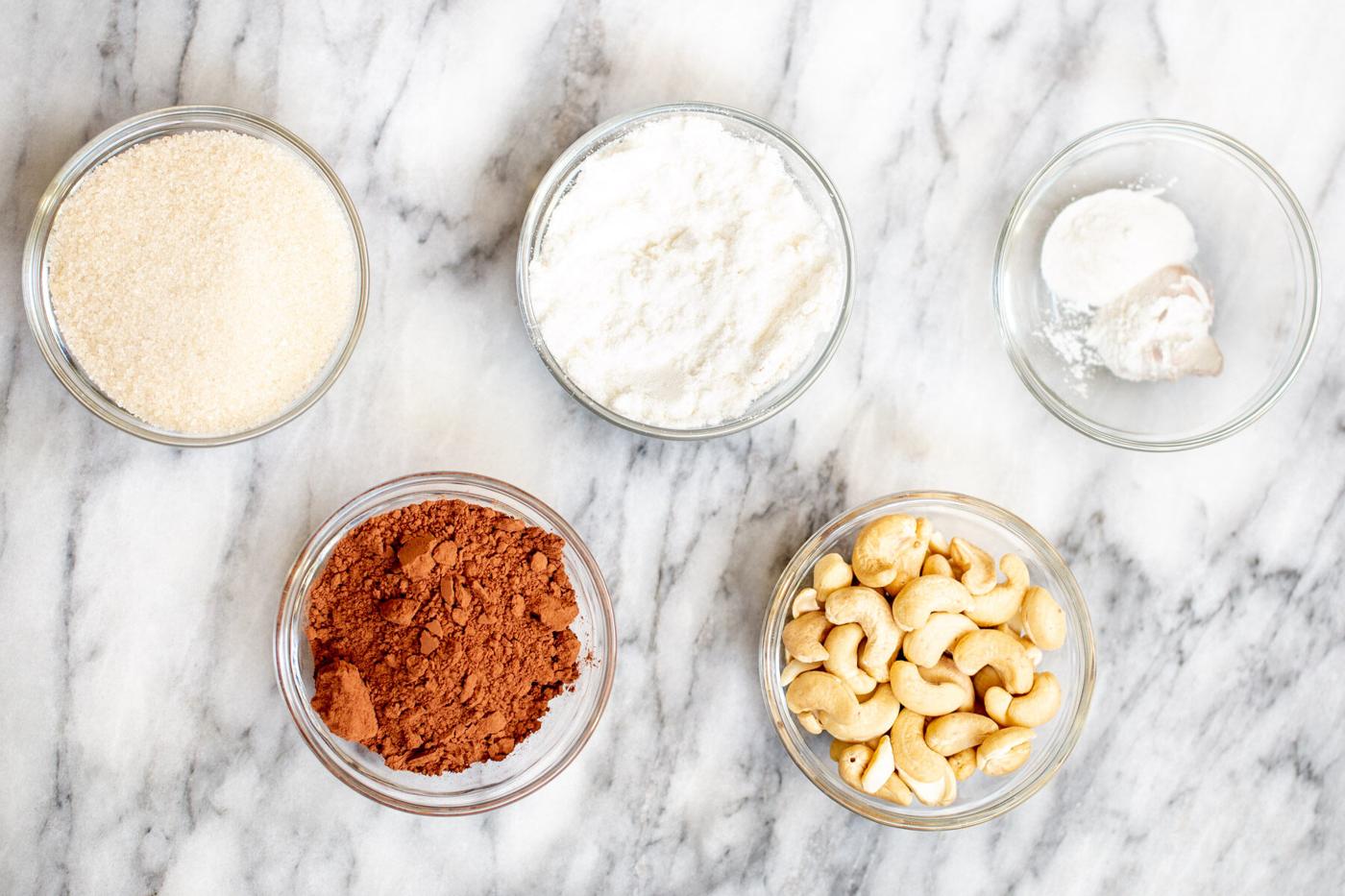 ingredients needed for making vegan hot chocolate