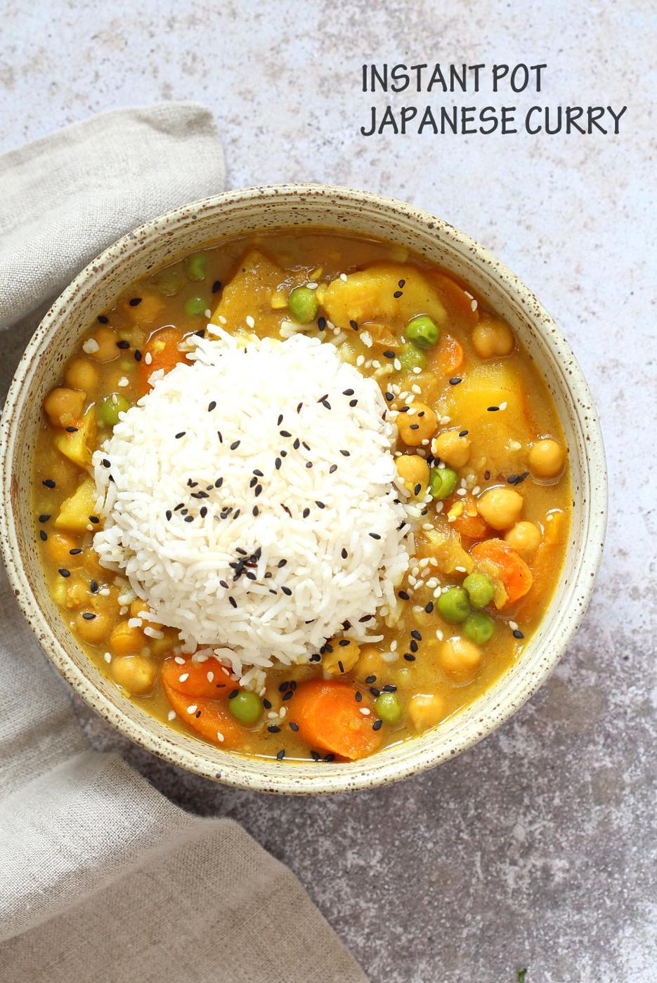 Vegan Japanese Curry in Instant Pot (Saucepan Option)
