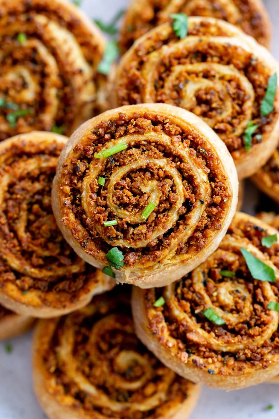 Vegan Kachori Pinwheels