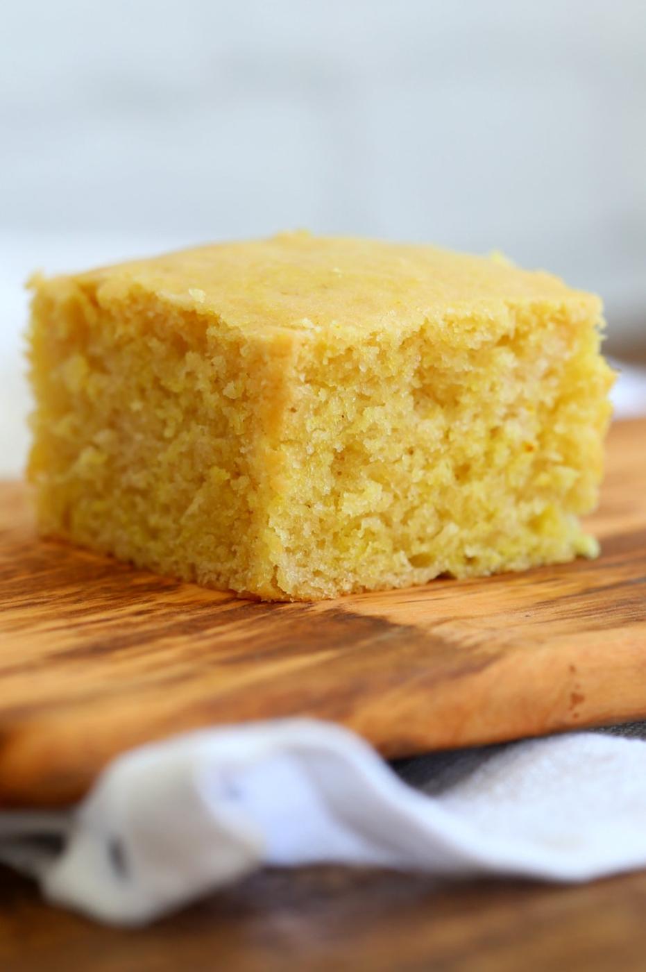 Vegan Lemon Cake with Cream Cheese Frosting. No added refined sugar in this soft and Delicious Lemon Cake! Make into cupcakes, loaf or a sheet pan cake. #Vegan #Soyfree #Recipe #lemoncake Can be nut-free #veganricha | VeganRicha.com