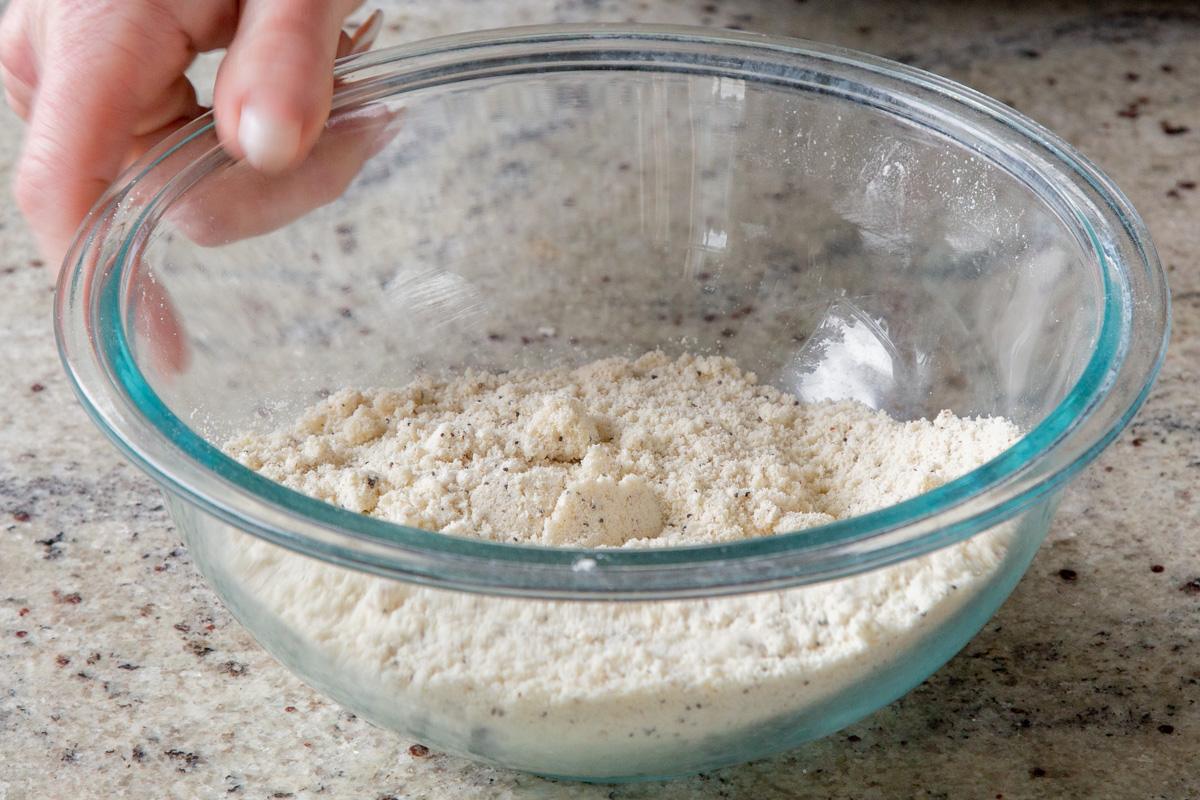 dry ingredients, after mixing