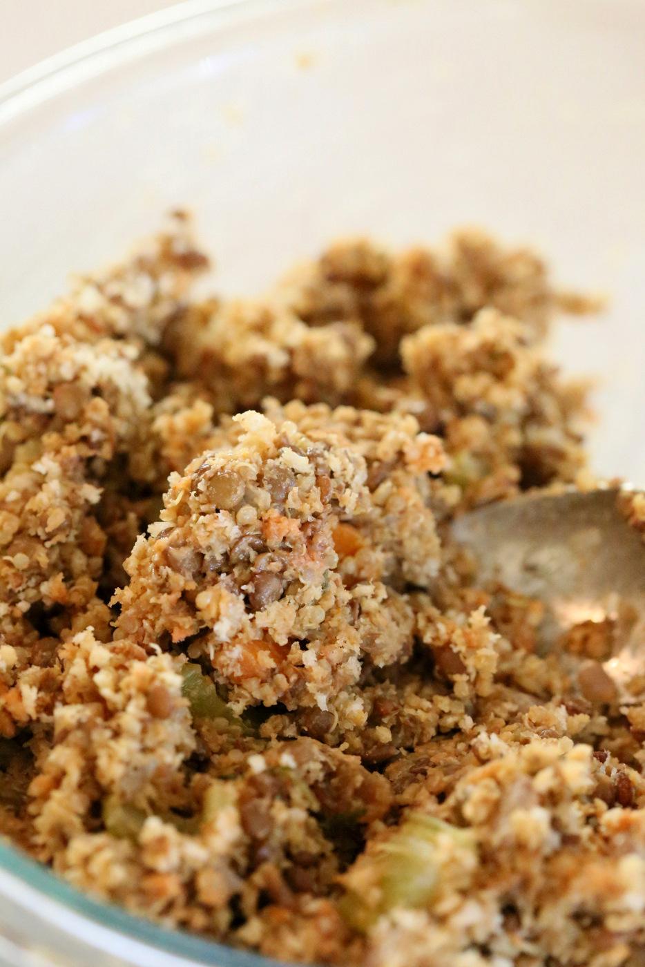 Vegan Lentil Quinoa Loaf | Pitzn