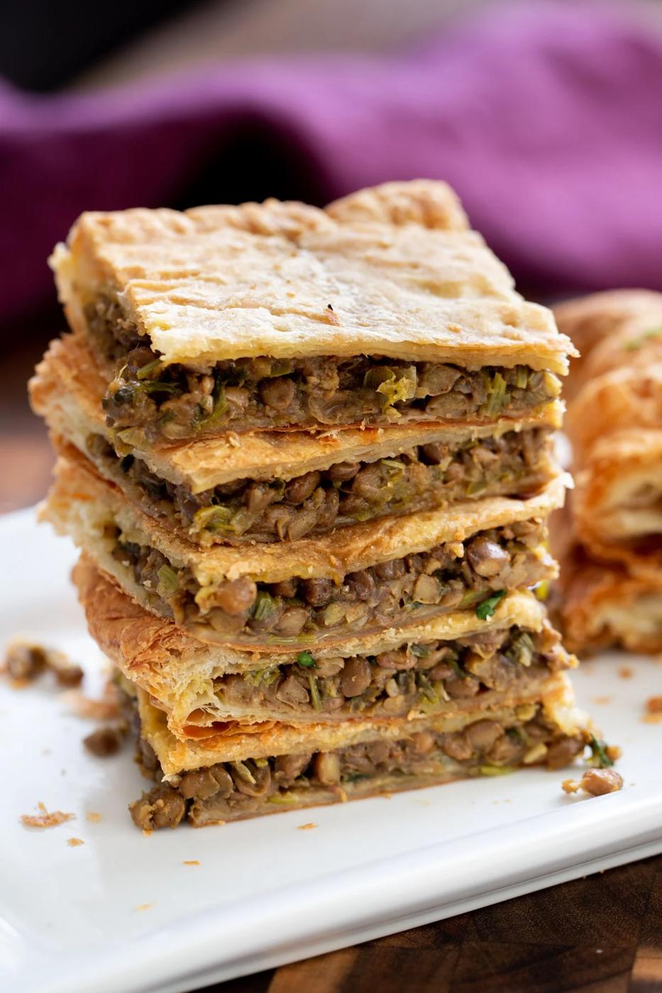 Vegan Lentil Sambusa Pie
