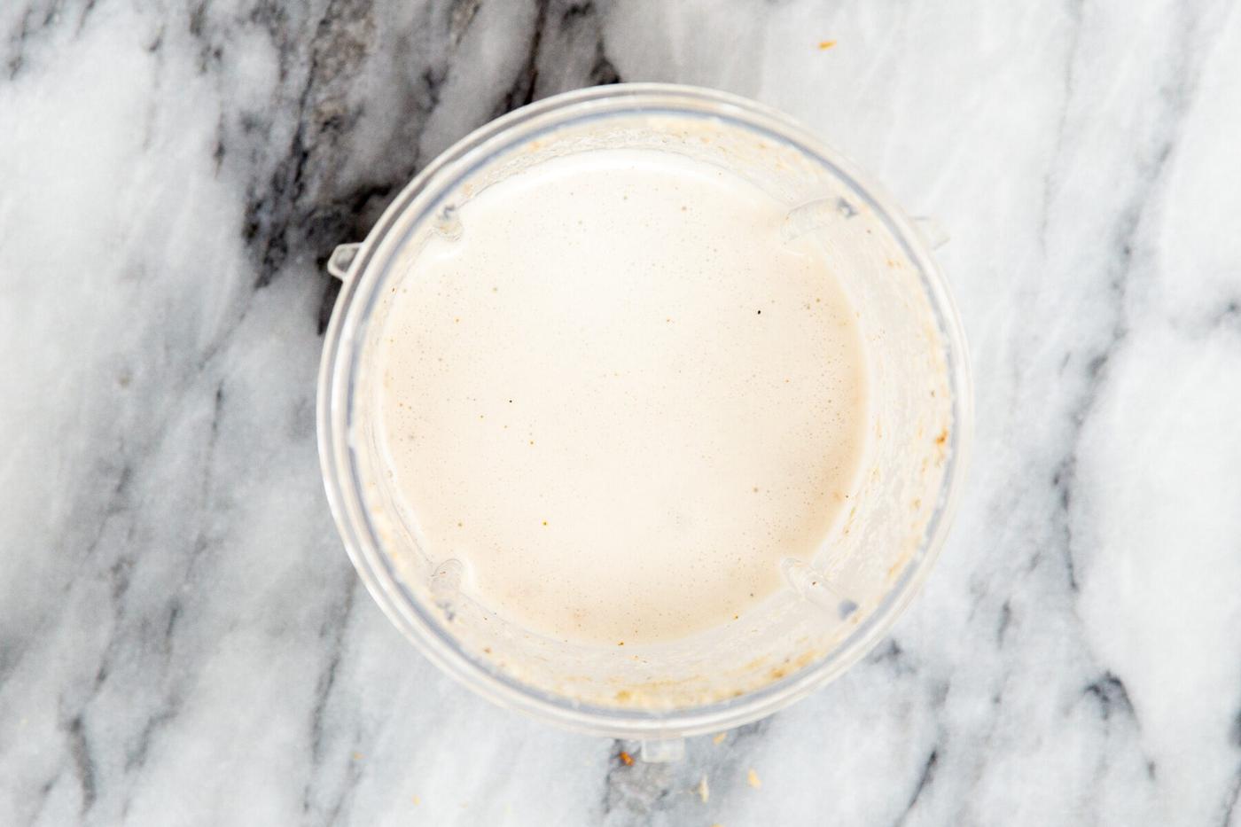 coconut paste in a food processor
