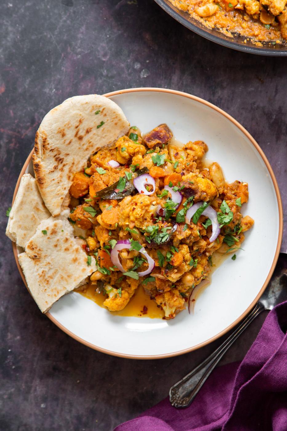 Vegan Malabar Curry with Veggies and Beans