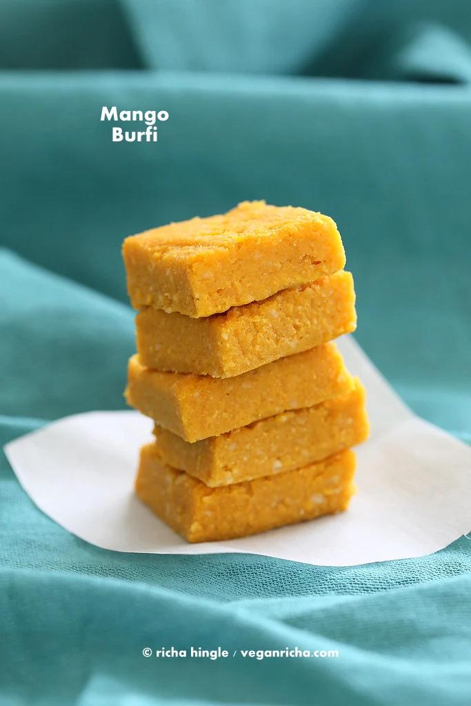Vegan Indian Mango Burfi