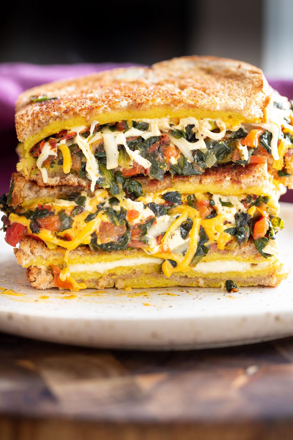 Vegan Moong Egg Sandwich