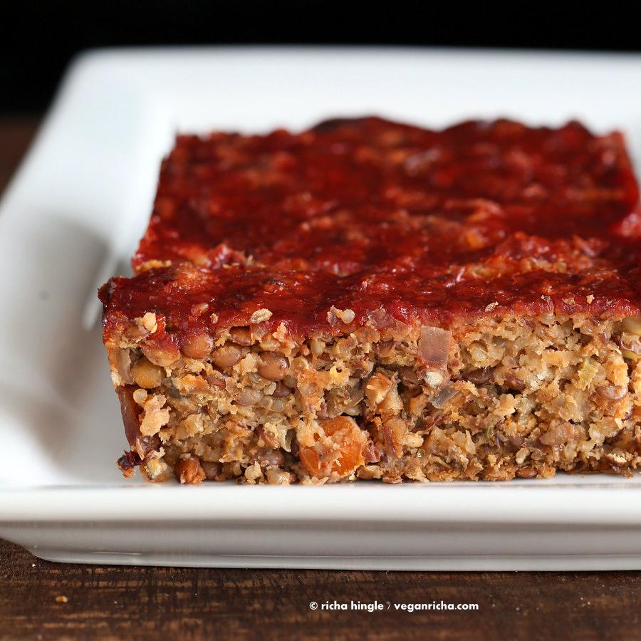 Vegan Lentil Quinoa Loaf | Pitzn