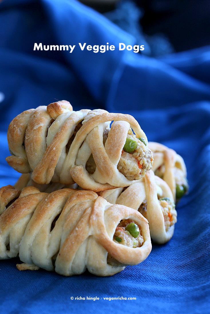 Vegan Mummy Dogs. Veggie Potato Masala Cutlets Recipe