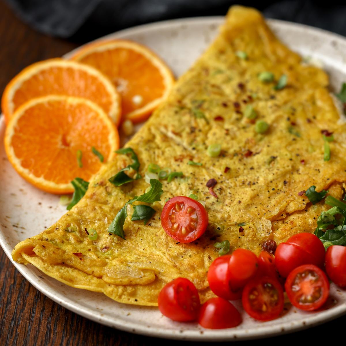 Chickpea Flour Vegan Omelet (soy-free, gluten-free)