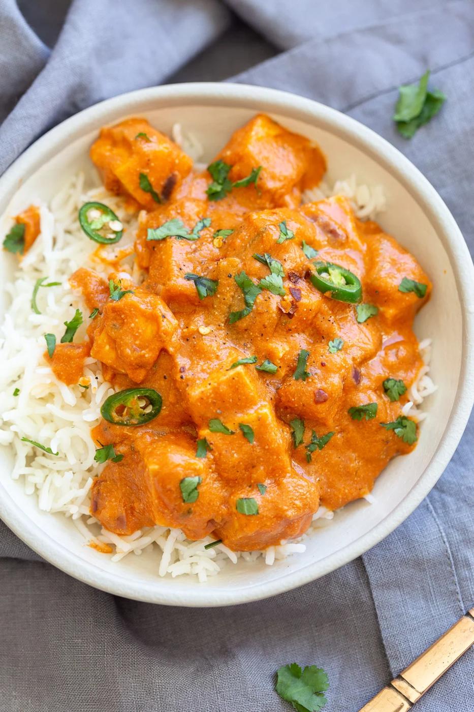 Vegan Paneer Lababdar with Tofu