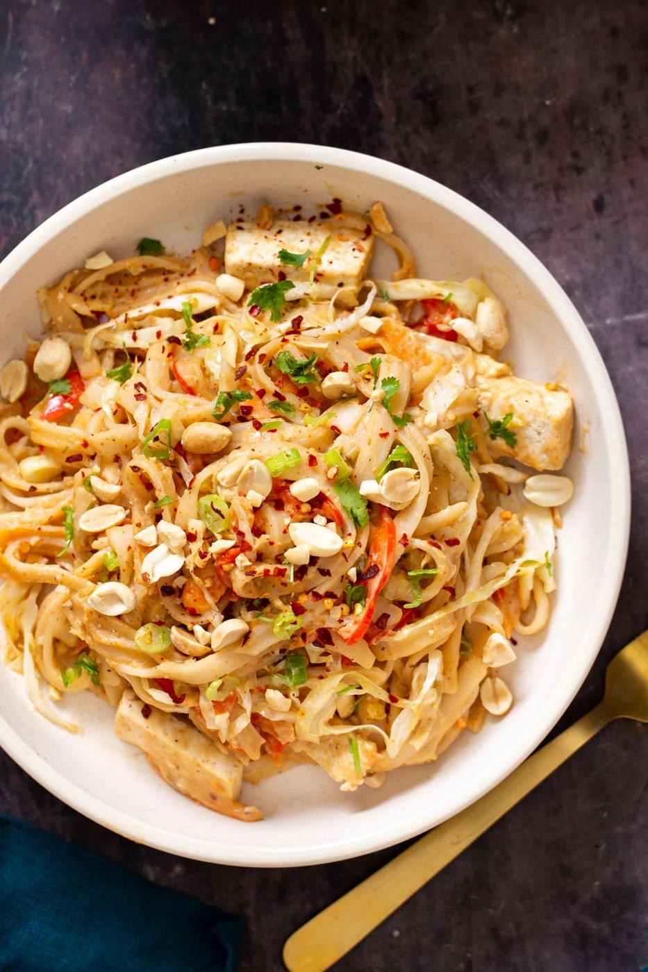 Peanut Butter Noodle Casserole Vegan