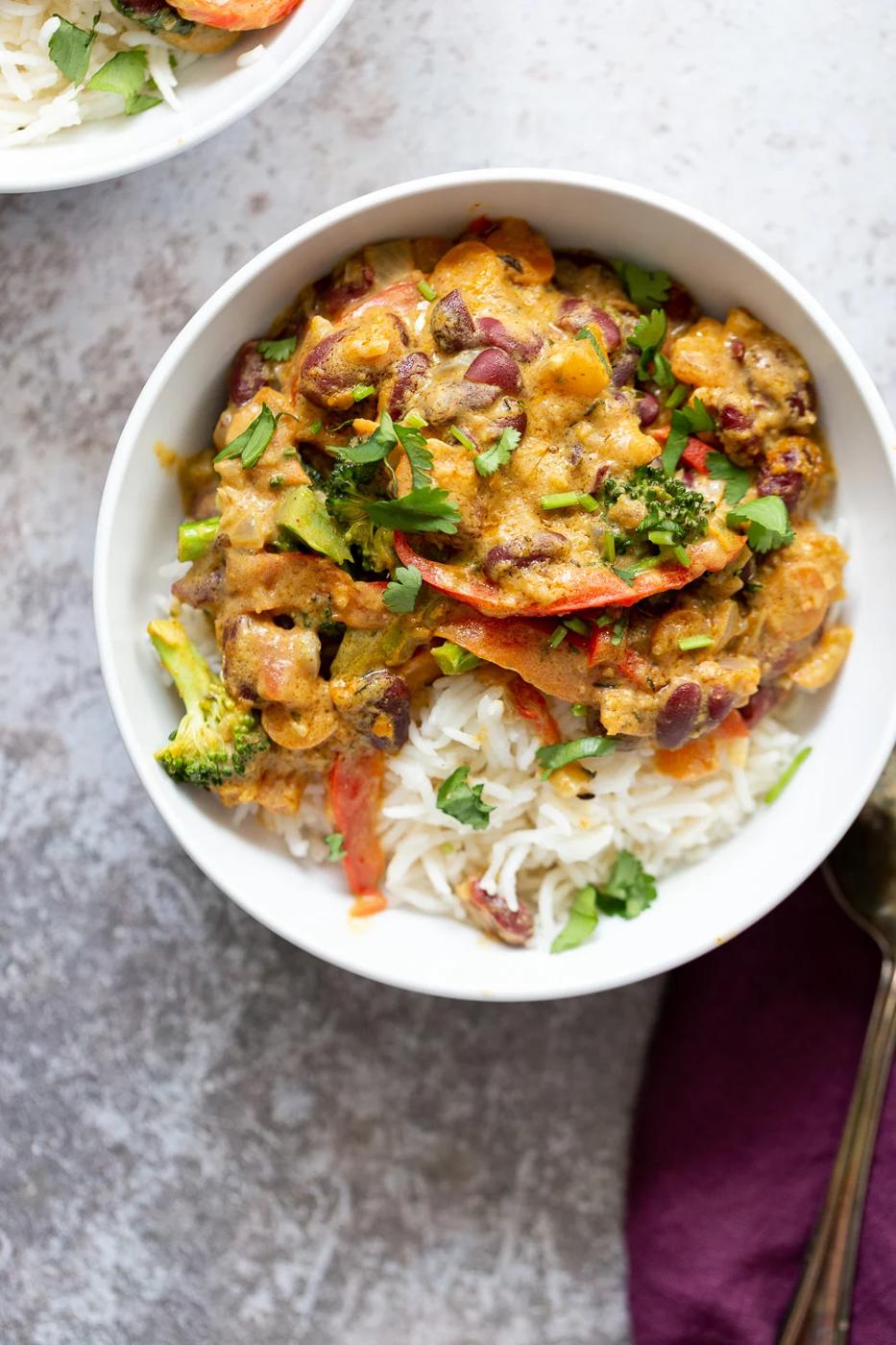 Peanut Stew with Kidney Beans & Coconut Milk – Vegan