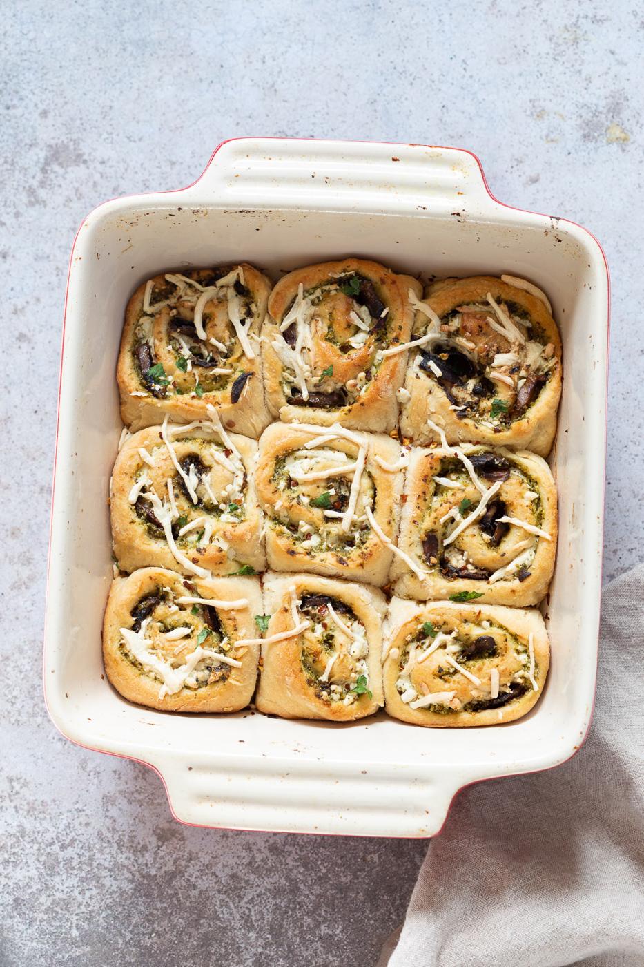 Vegan Pesto Pizza Rolls Recipe