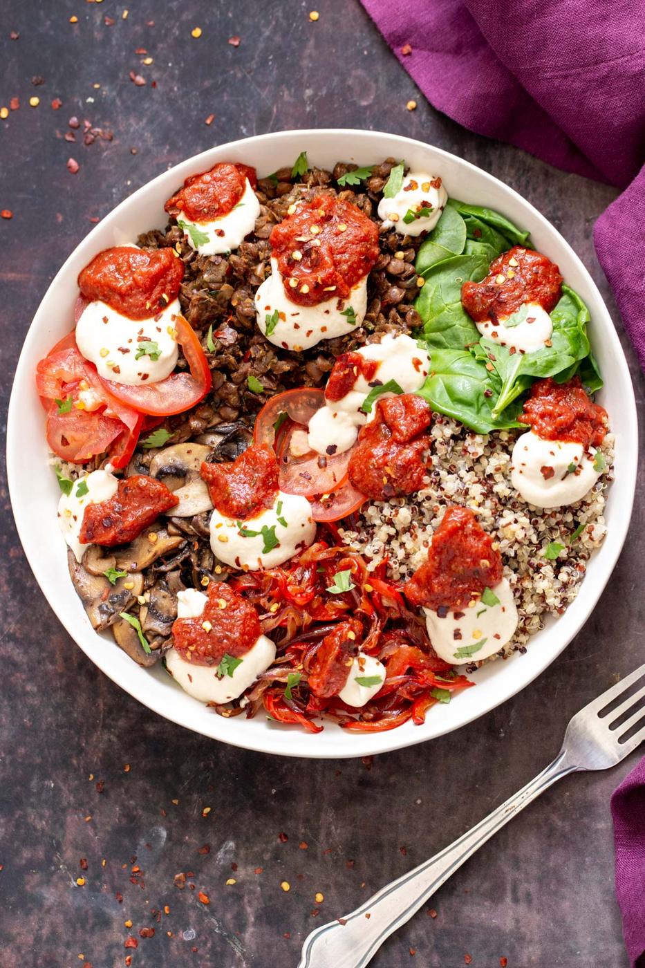 Vegan Pizza Bowl