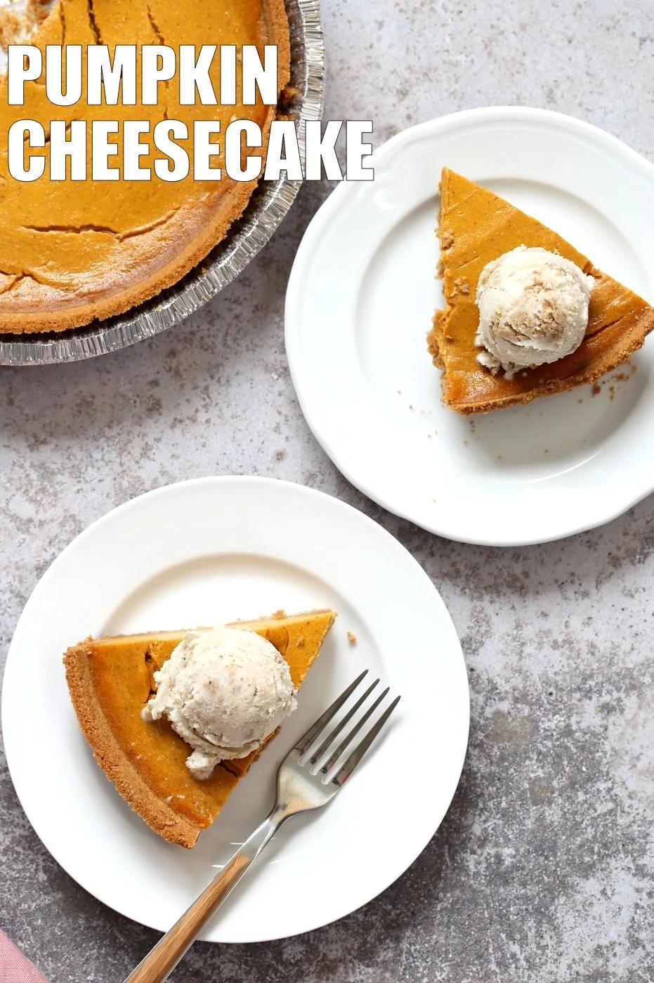 Vegan Pumpkin Cheesecake Soy-free GF option