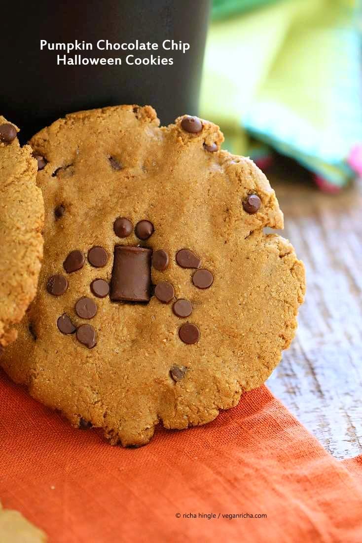 Vegan Pumpkin Chocolate Chip Cookies
